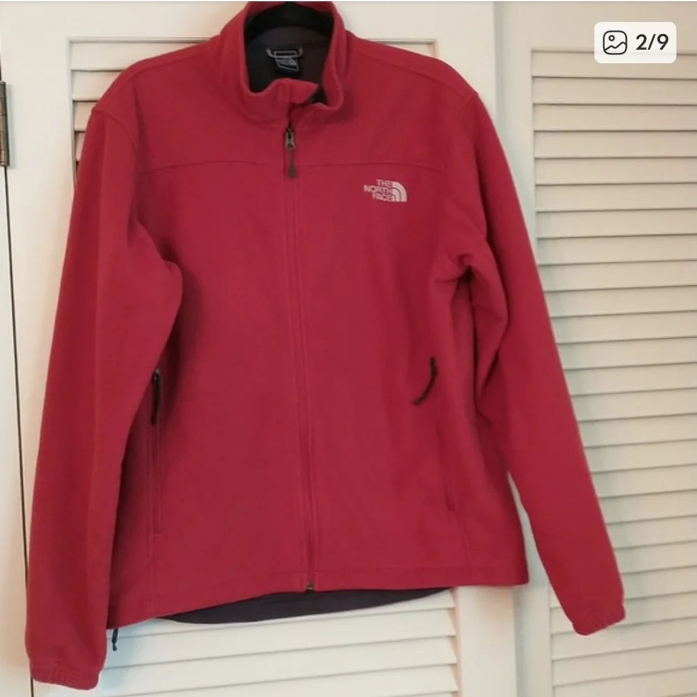 The North Face Men's Deep Red Performance Jacket, Full Zip, Men's Size Medium‎